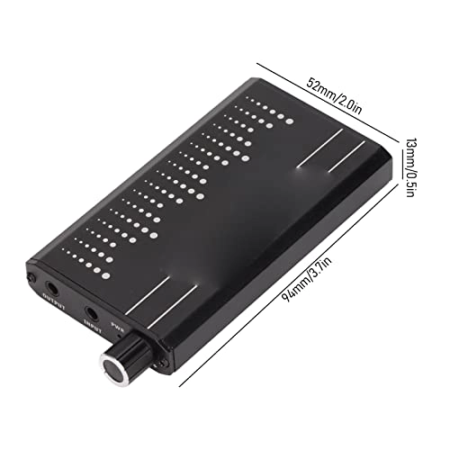 Headphone Amplifier - Portable Black Two-Stage Gain Switch