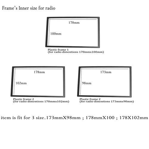 Double Din Stereo Panel Fascia - Everest 2006 up Ranger 2006-2010 BT-50 2006-2011