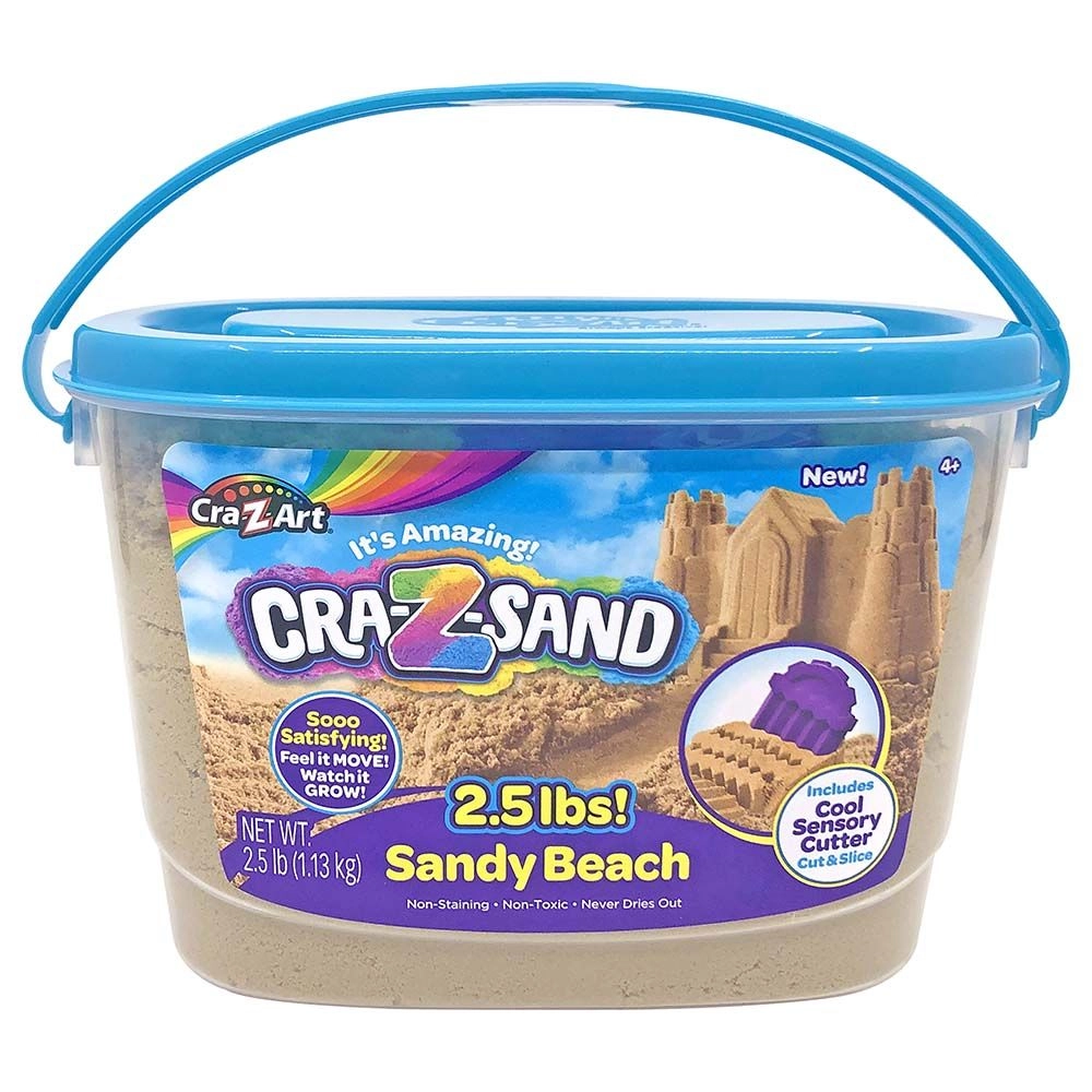 Cra-Z-Sand Sandy Beach Modeling Sand - 2.5 lbs cool sensory cutter