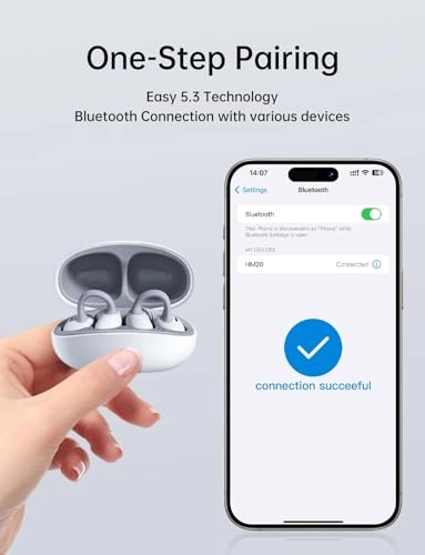 Open Ear Clip Headphones - Wireless Earbud