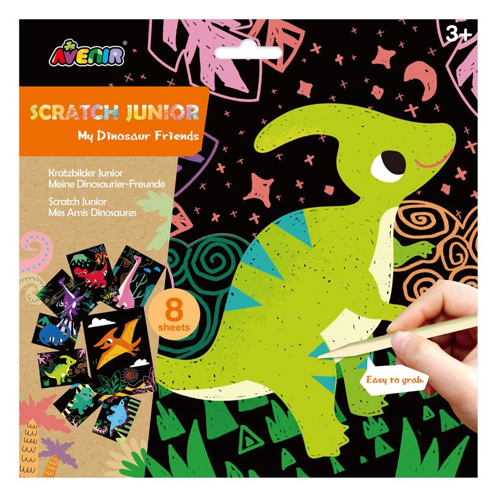 Avenir Scratch Junior My Dinosaur Friends - 3+ 8 pieces