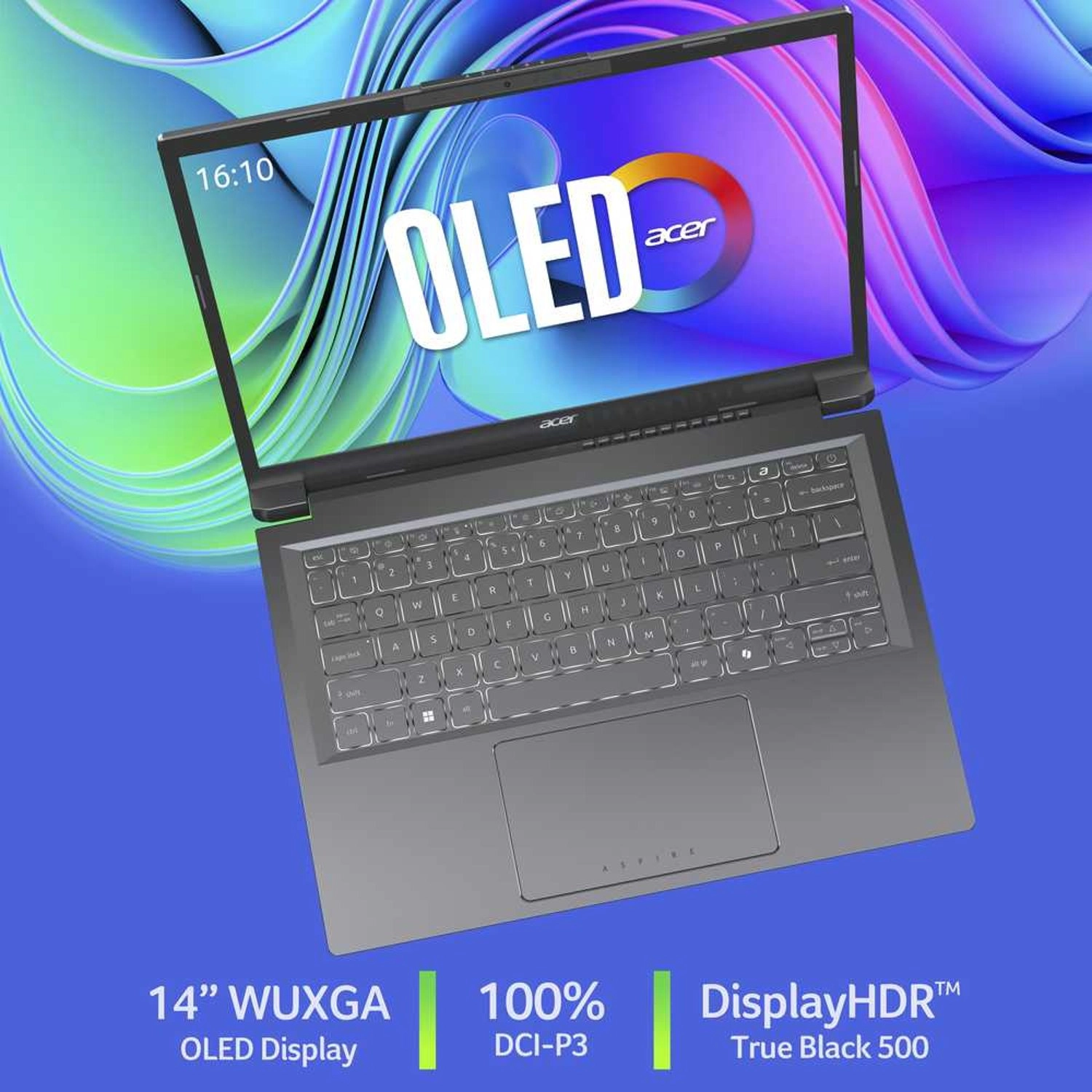 Aspire AI NX.JNQEM.002 - 14'' Core Ultra 7-256V 16GB DDR5 1TB SSD