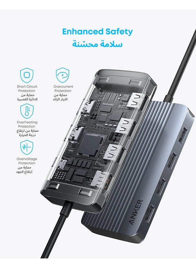 USB-C Hub - 7-in-1 Dual Display