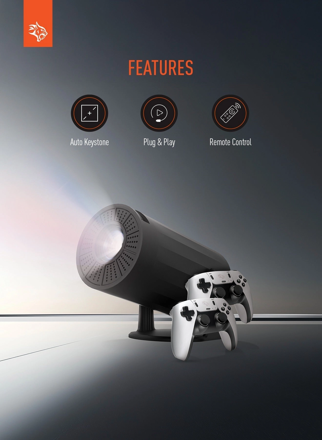 4K Gaming Projector PDX639-BK 150-200 ANSI Lumens