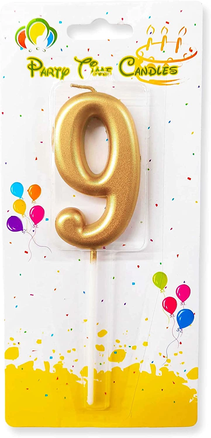 Party Time Trading LLC Number 9 Birthday Candle