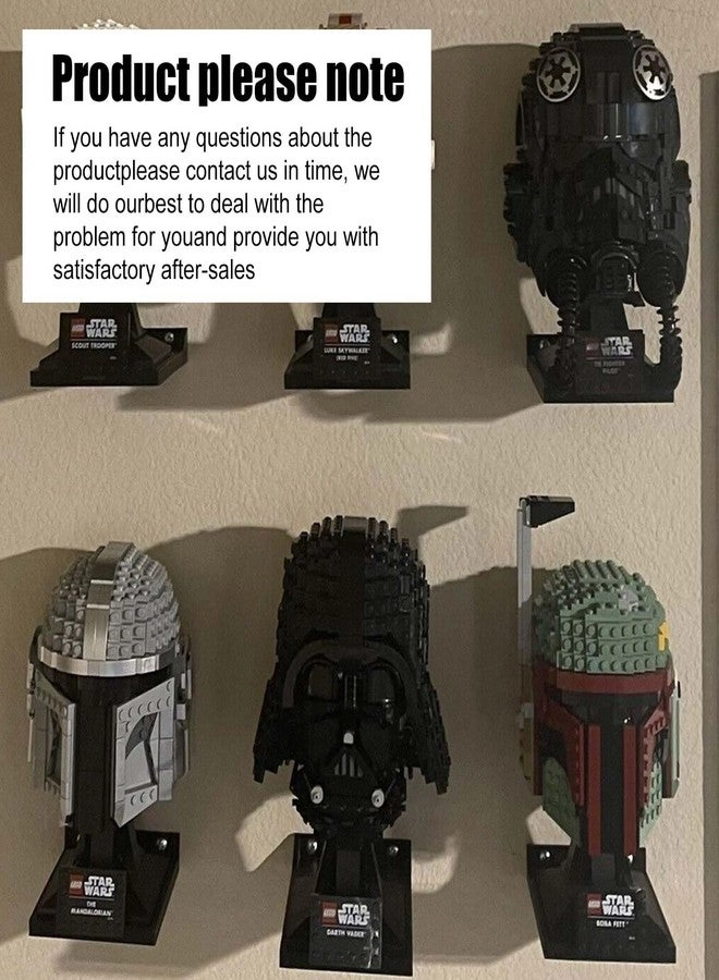 Wall Mount Display Stand - Plastic Lego Star Wars 4 pcs