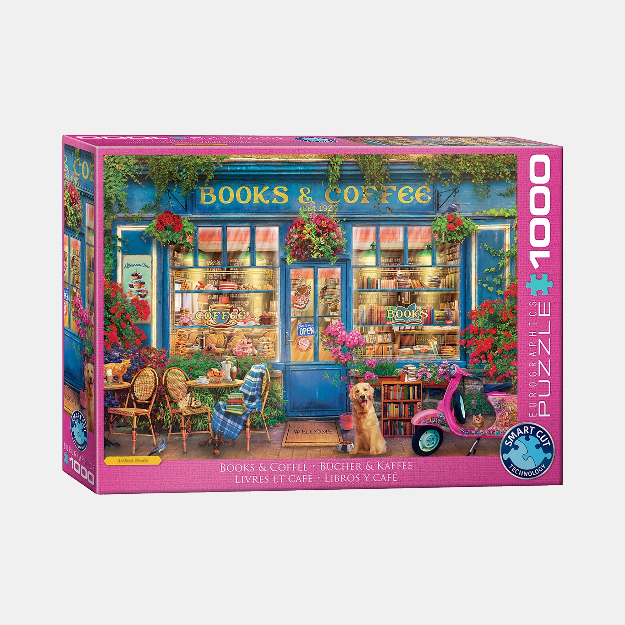 Eurographics Books & Coffee Puzzle - 1000 pcs