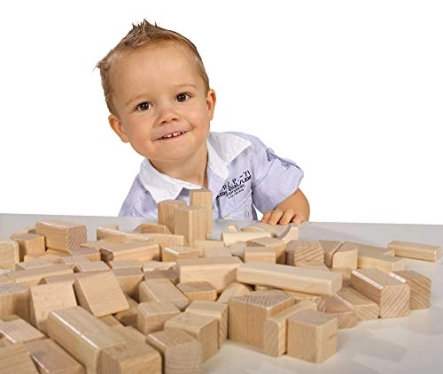 Wooden Building Blocks - 100pcs