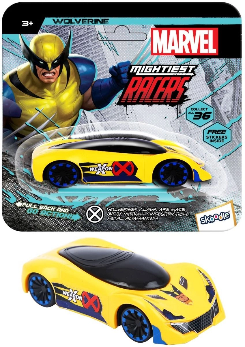 Marvel Mm Racer Wolverine - Suitable for 3 years & above