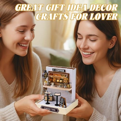 DIY Miniature House Kit - Vintage Coffee Shop