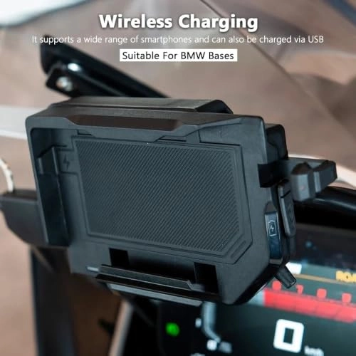 Motorcycle Accessories Phone Holder - Wireless Charger 15W USB Fast Charging