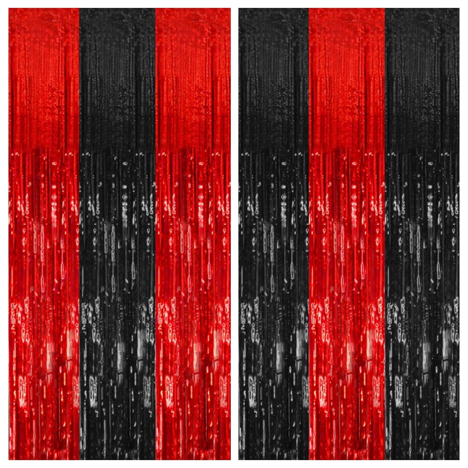 k.e.j. Foil Curtain Backdrop - 2 Pack Birthday