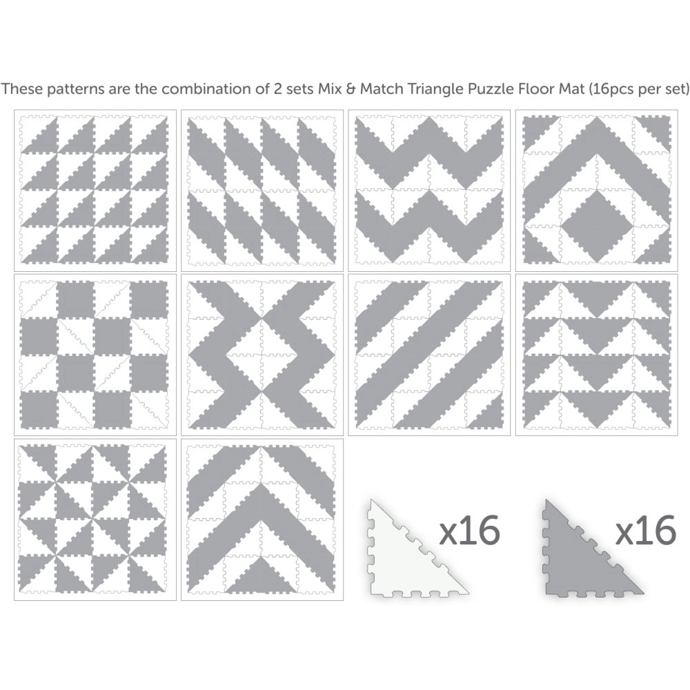 Triangle Puzzle Floor Mat - 10 Months