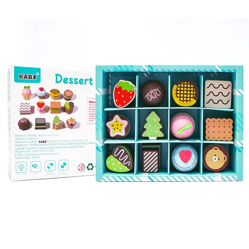 Little Angel Kids Wooden Dessert Box Playset - 12 pcs (5551007-KABI_0173)