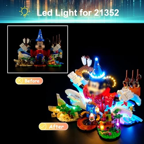 LED Light Kit for Lego 21352 - Compatible with Magic of Disney Set
