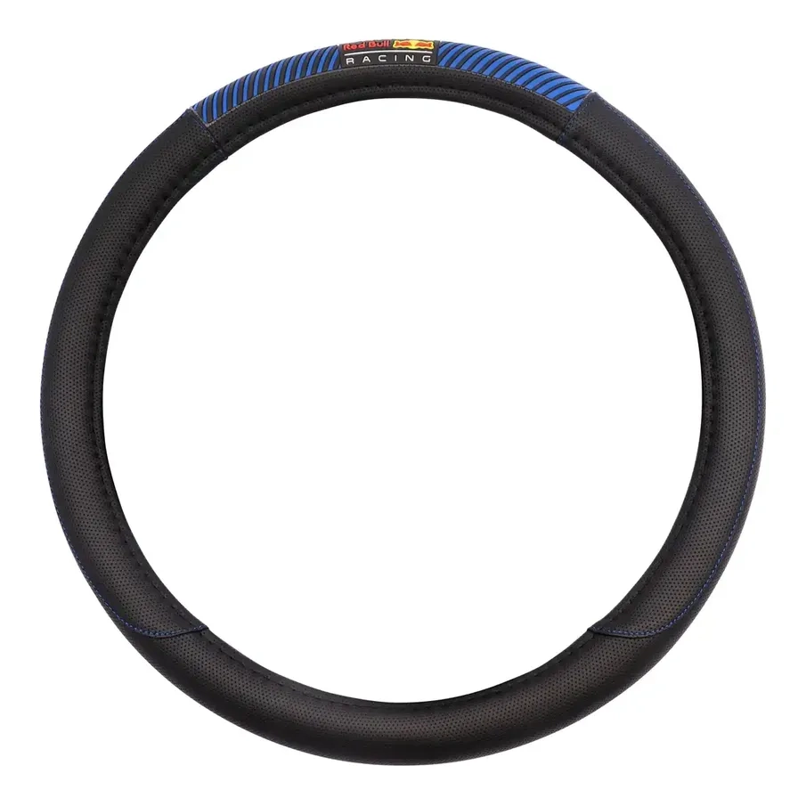 Universal Fit Racing Steering Wheel Cover - 37-39 cm perforated leather