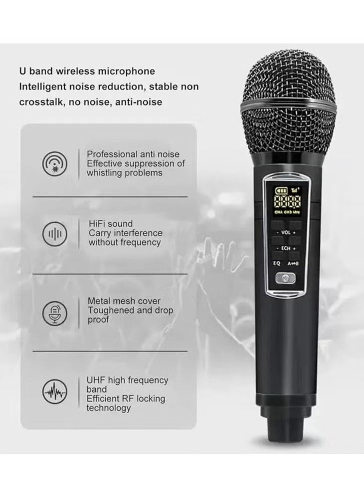 Karaoke Bluetooth Speaker - 2 Microphones
