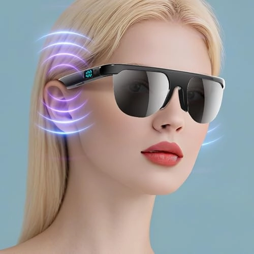 Smart Glasses - Bluetooth 6.0 Dual Speakers Interchangeable Lenses
