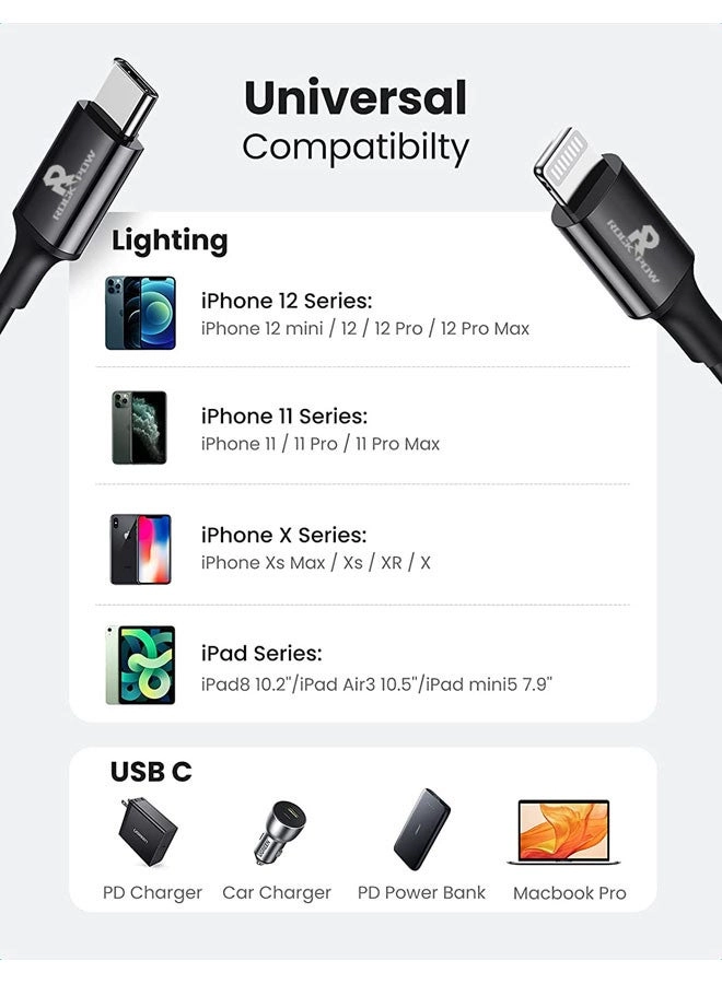 Charging Cable USB-C to Lightning Fast Charging 1m