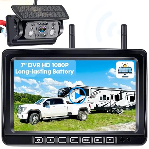 Wkzay RV Backup Camera - Night Vision Wireless 1080P HD
