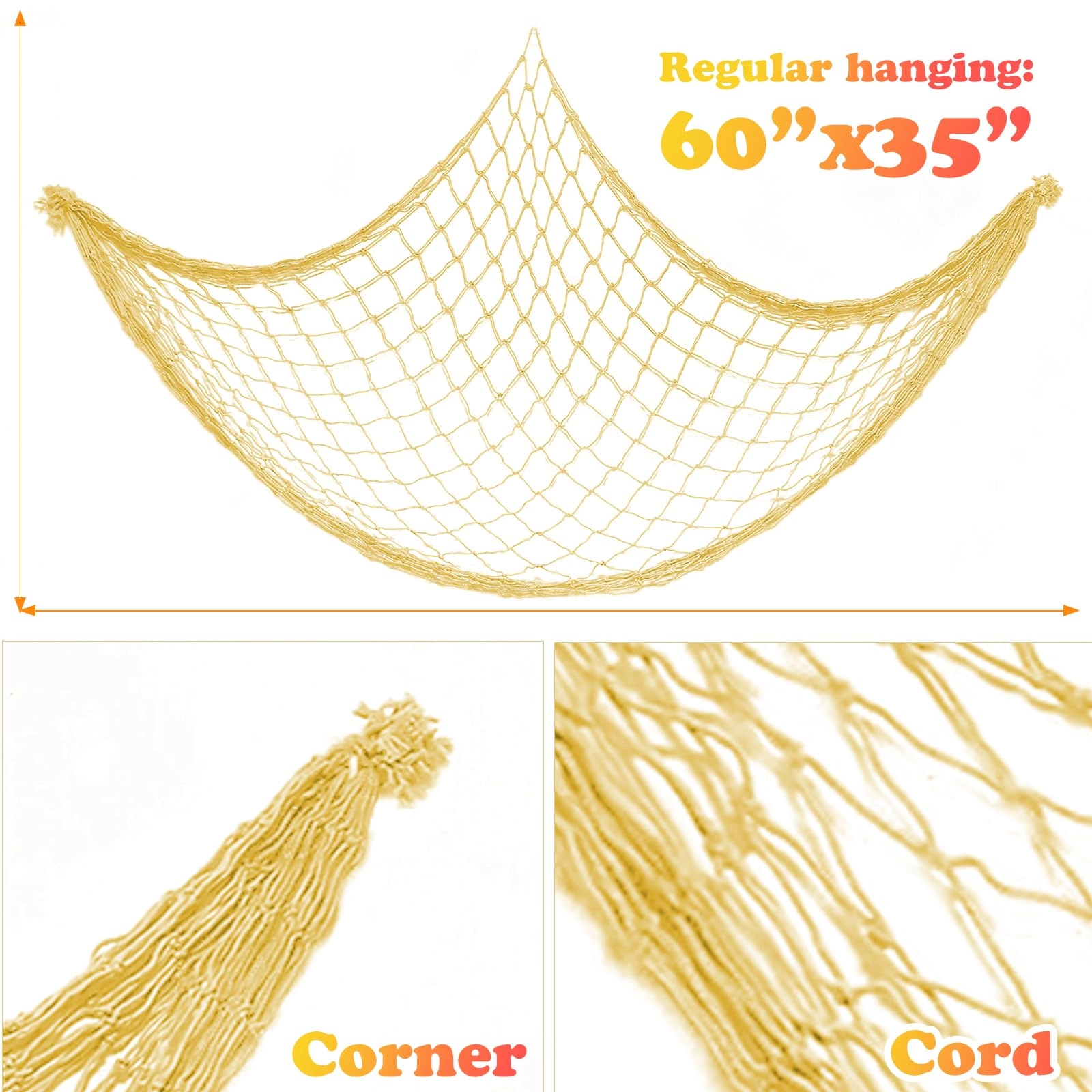Fish Net Decorations - 2 Pack Party