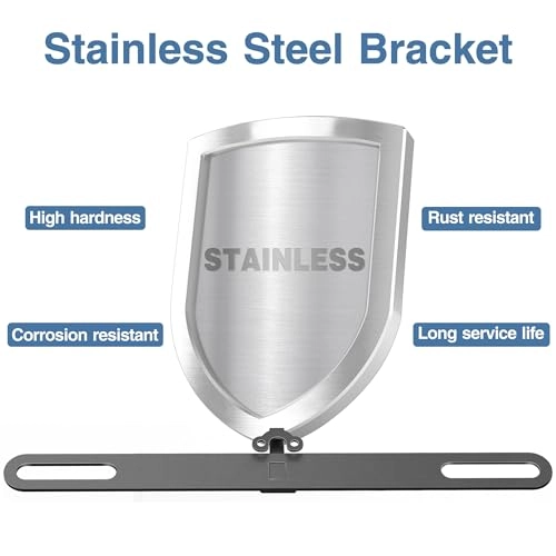 Stainless Steel License Plate Camera Mount - Universal Surface Mount