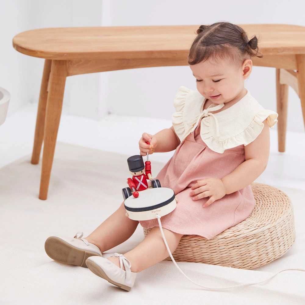 Pull Along Drummer - Multi Colour 1+