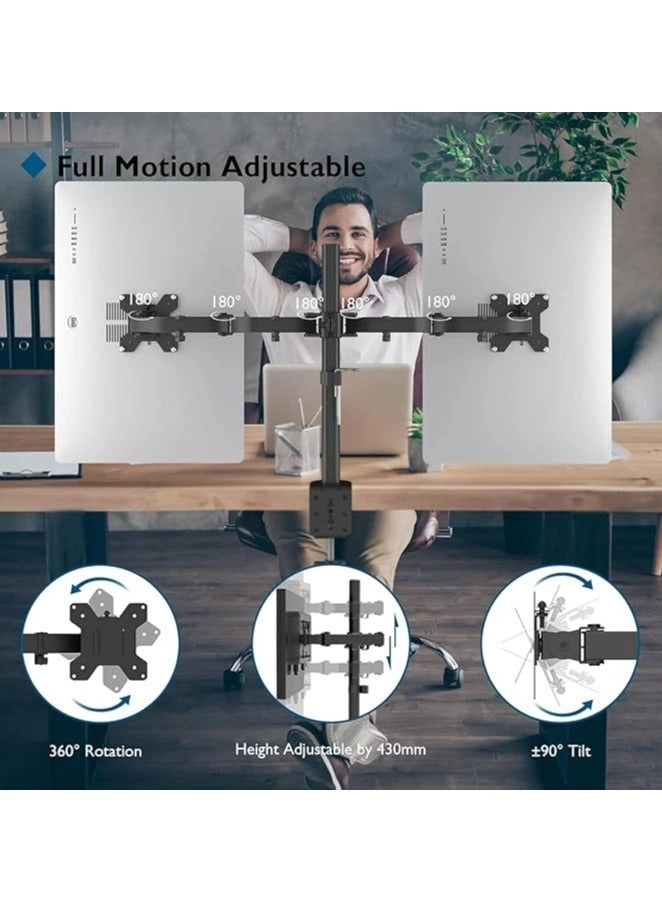 Dual LCD Monitor Desk Mount Stand - 2 27in