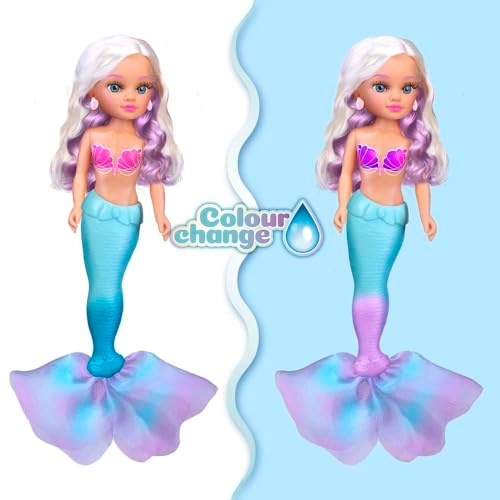 Magic Colour Mermaid Doll - Tail and Bikini Change Colour Blonde Mane Ages 3+