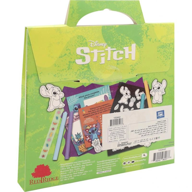 Stitch Coloring Set - 5 Shaped Character Crayons