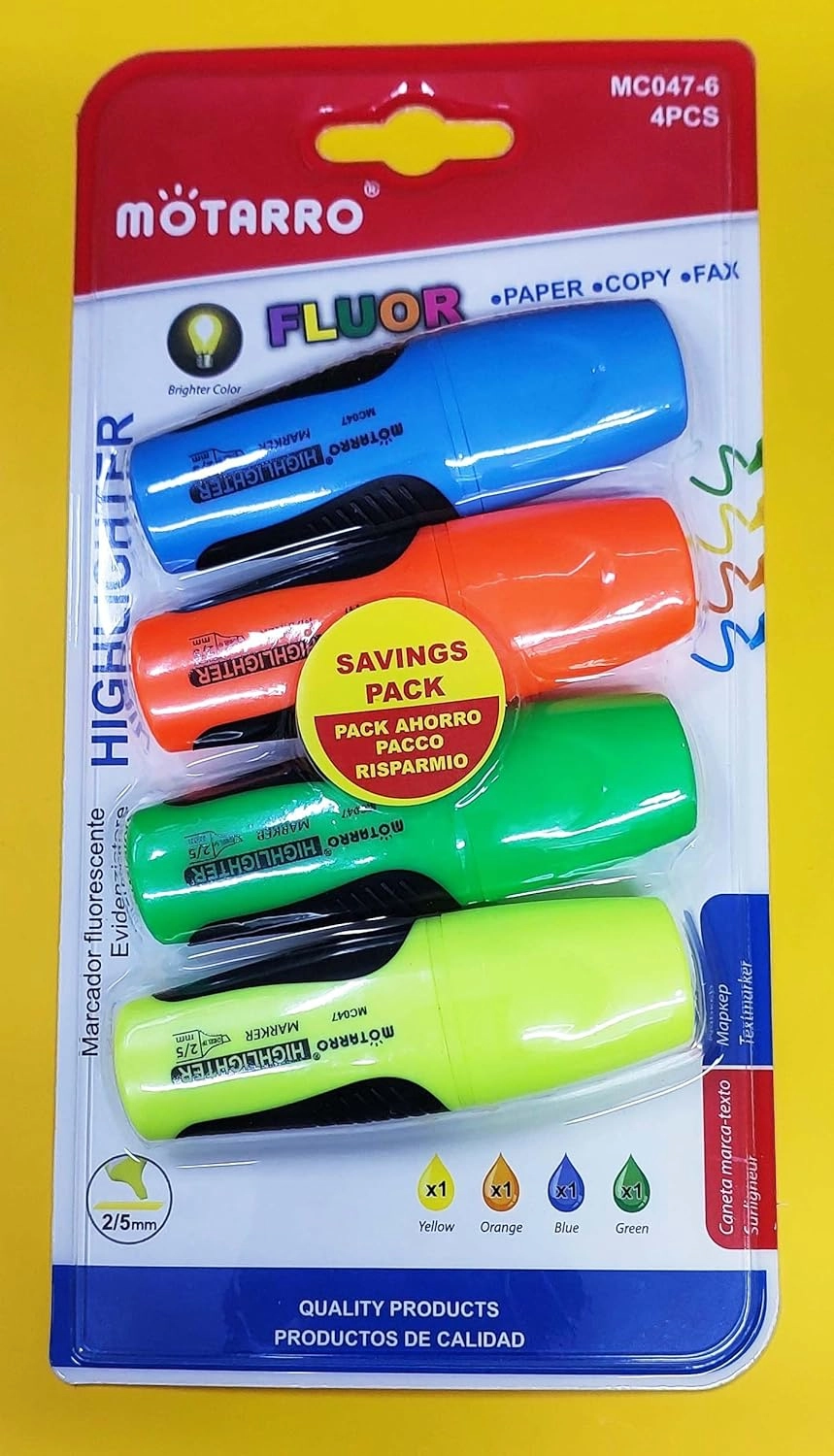 Mini TextMarkers - Pastel and Fluorescent Colours