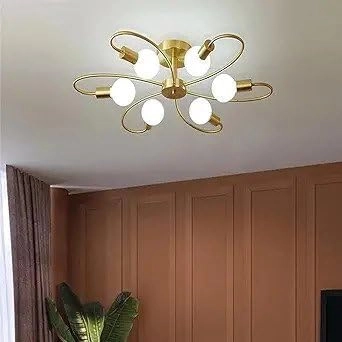 GOLD 6 LIGHT 151 CHANDELIER