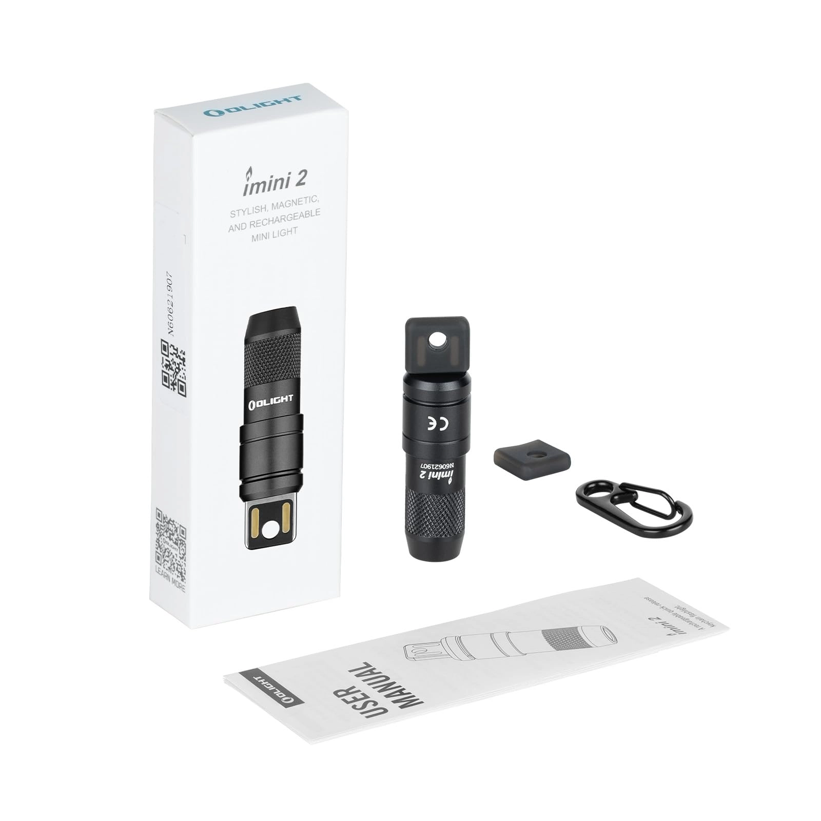 IMINI 2 Keychain Flashlight Rechargeable (50lm)