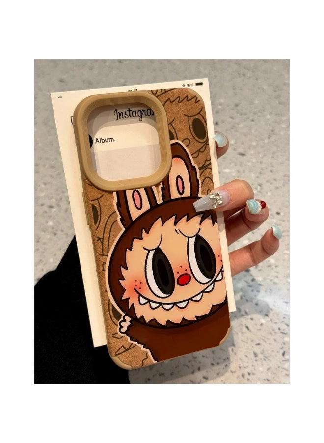 LABUBU Creative Lambskin Phone Case for iPhone 16 Pro Max
