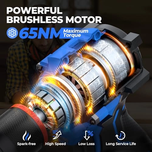 Cordless Drill - 16.8V 2.0Ah 65Nm Brushless