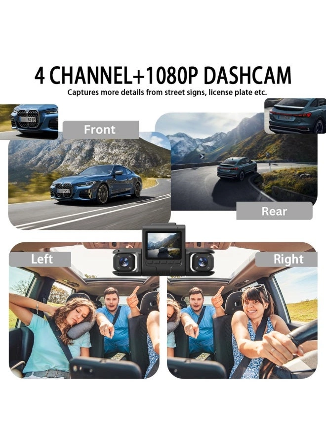 4 Camera Dash Cam - 1080P