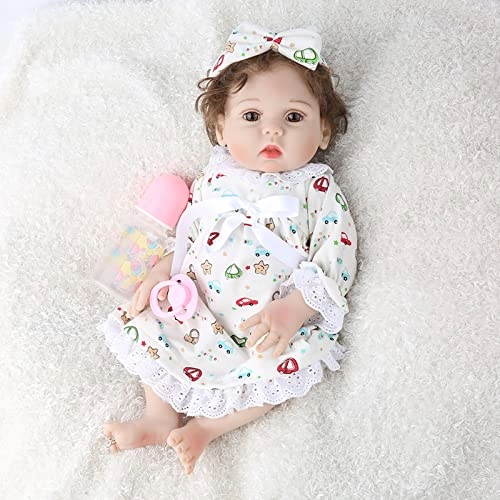 Rebirth Doll - 19 Inch 48cm Vinyl Curly Hair