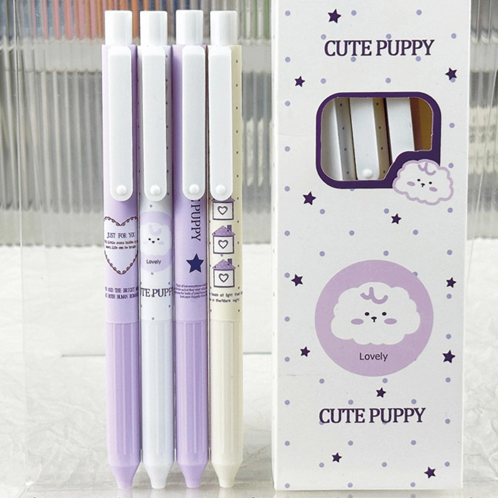 Cute Gel Pen - 4Pcs 0.5mm