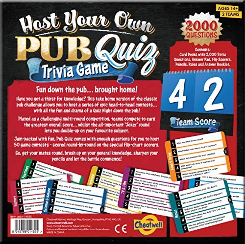 Host Your Own Pub Quiz - 2000 Trivia Questions