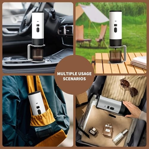 3-in-1 Portable Self-Heating Coffee Maker - 60 Milliliters ground coffee and capsules
