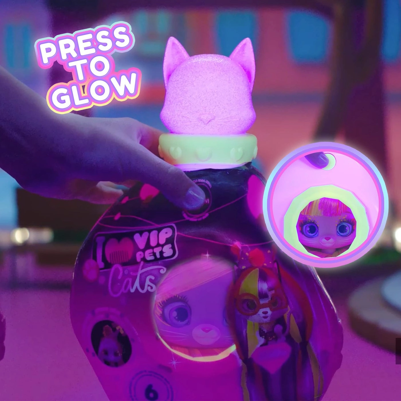 Elektra Cat Doll - Neon 10 Surprises 8 Accessories Bundle Ages 3+