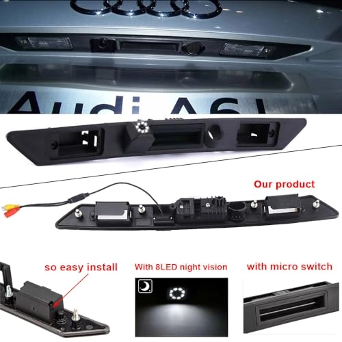 Boot Handle Reversing Camera - Night vision 1280 x 720 pixels