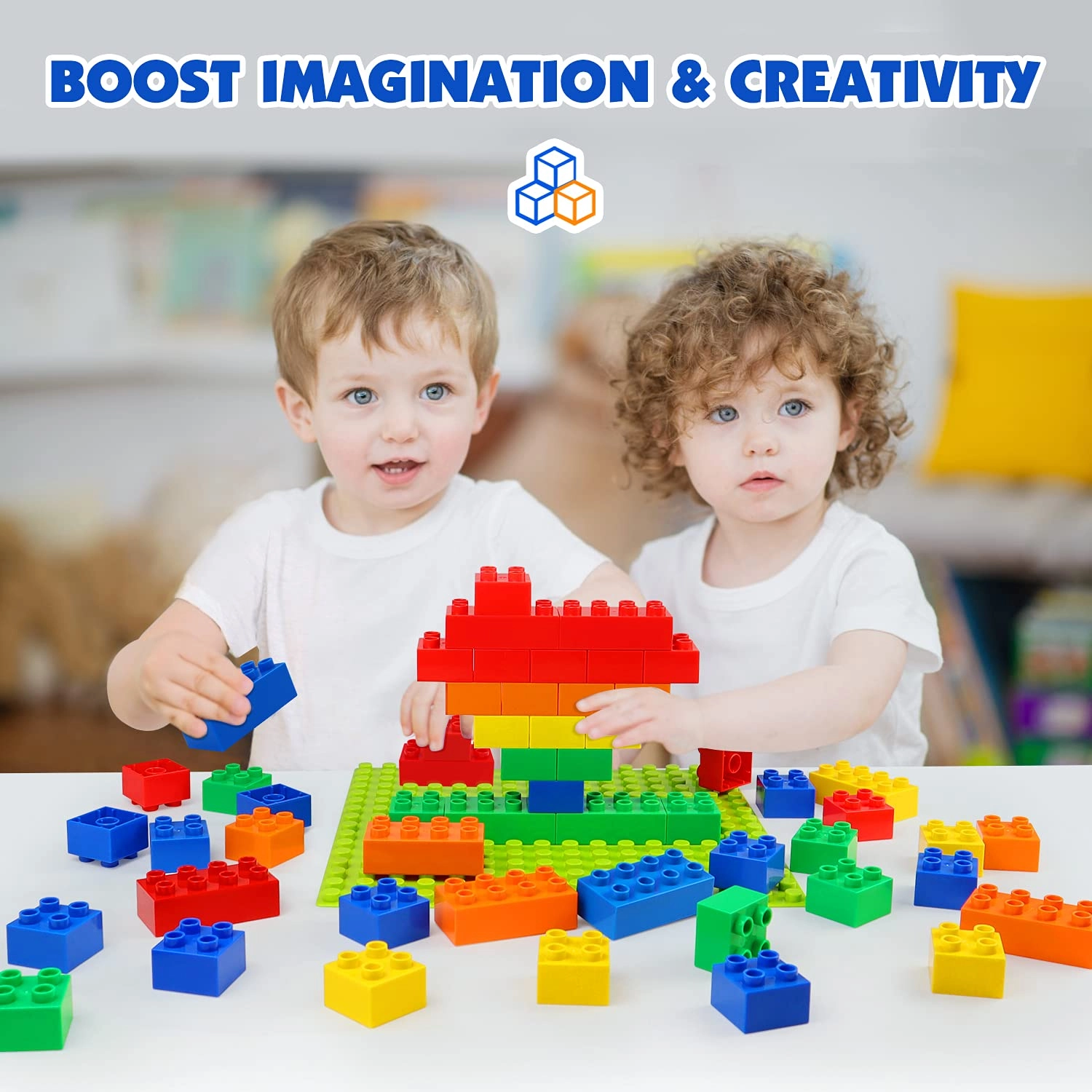 Large Classic Building Bricks Set - 101 pcs