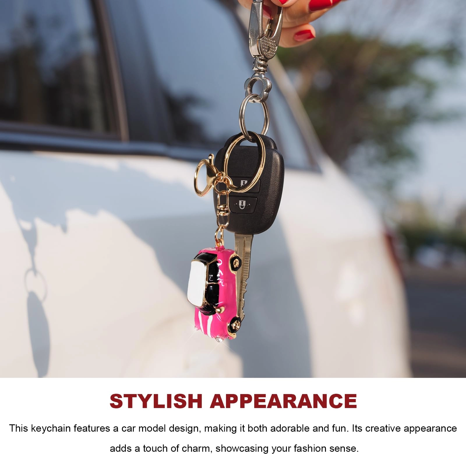Car Model Rhinestone Keychain - Vehicle