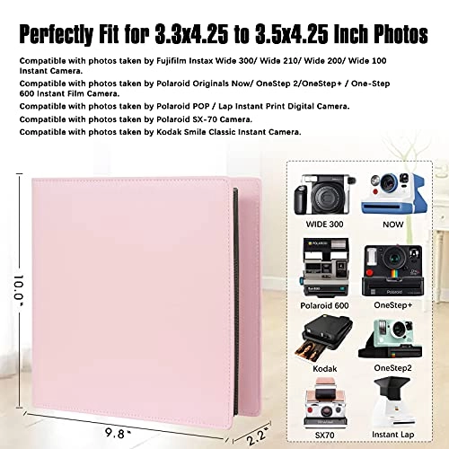 Instax Wide 192 Pockets Faux Leather Photo Album