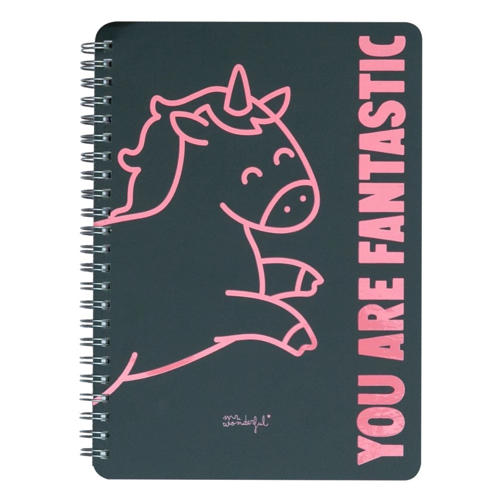 Mr. Wonderful Notebook Unicorn A4