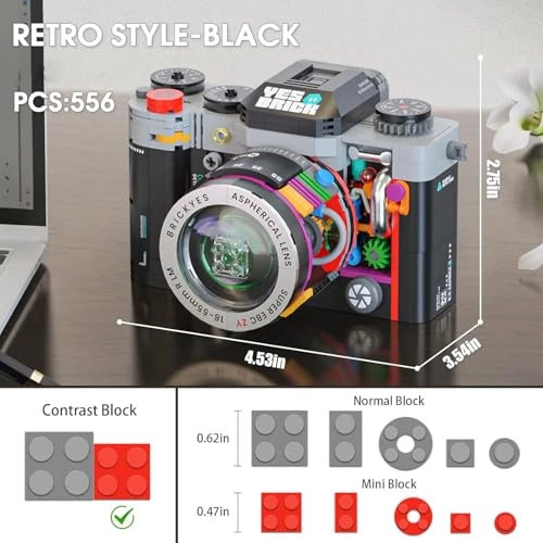 Retro Camera - Vintage 4.5 x 3.5 x 2.7 in