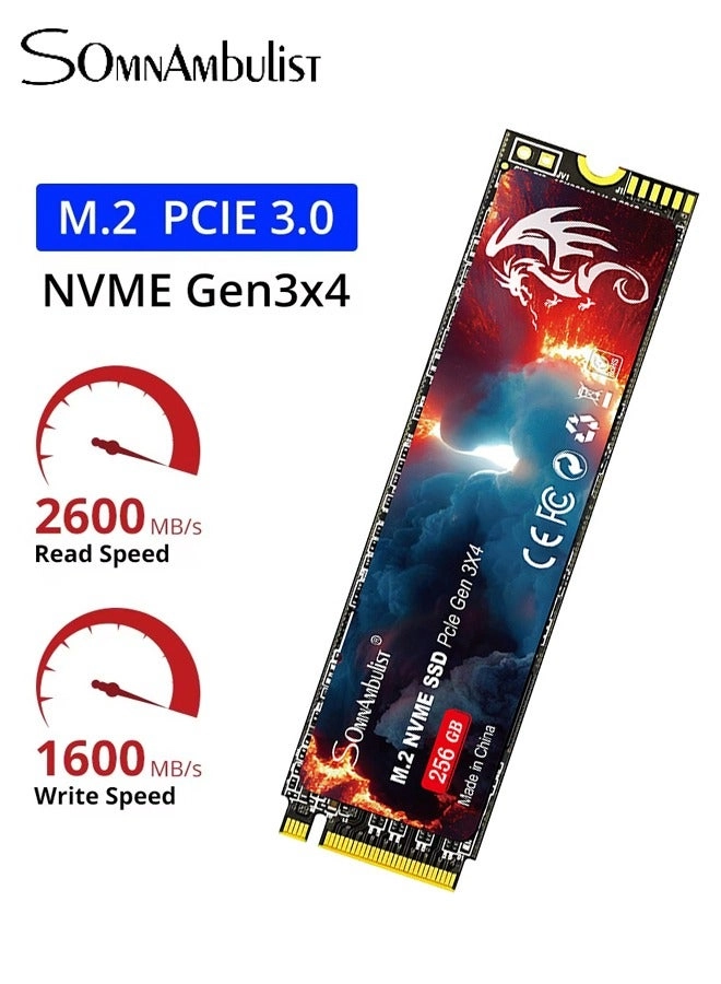 SomnAmbulist M.2 NVME PCIe 3.0 SSD - 256GB 2280