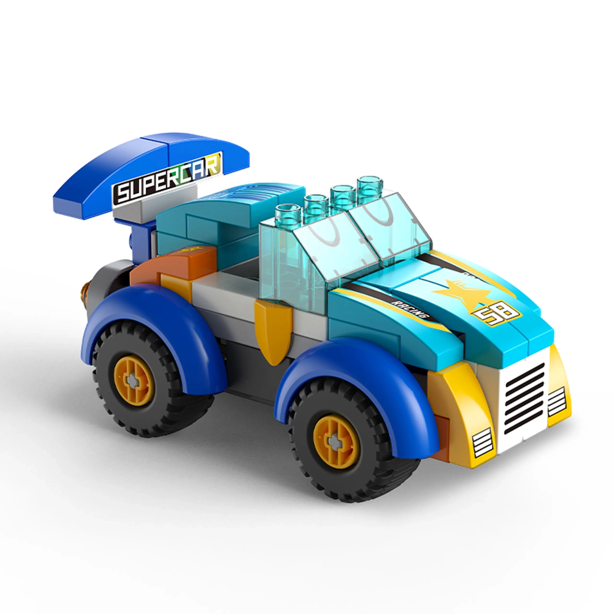 FEELO City Racing Car - 64 pcs