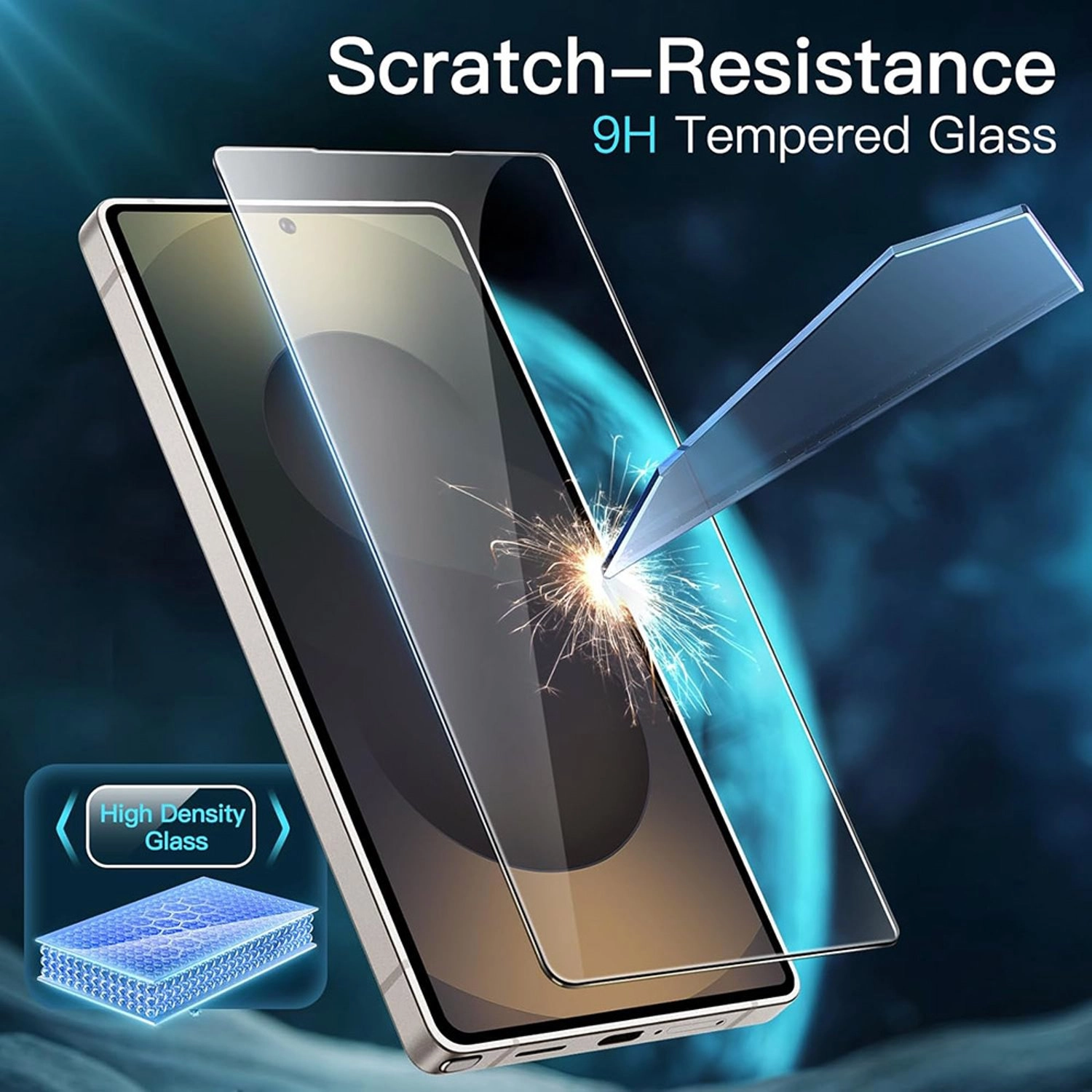 Clear Tempered Glass Screen Protector for Samsung Galaxy S25 Ultra